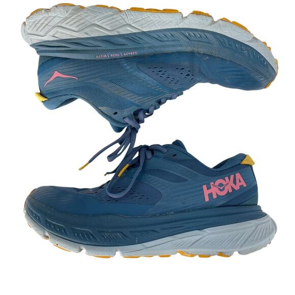 Hoka One One Stinson Atr 6 Low Blue Womens Size 8.5 Running Trail - Picture 3 of 10